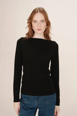 Top colado com lurex