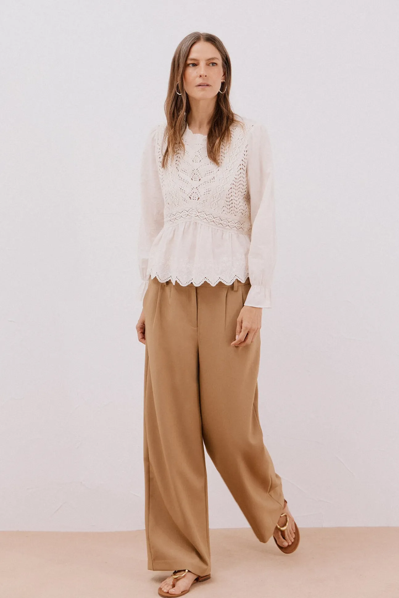 Top de crochet combinado