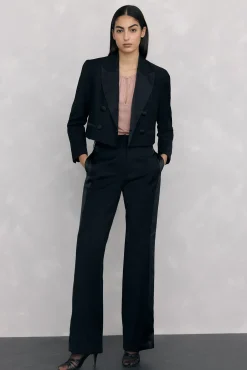 Top de lurex com abertura