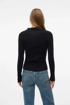 Top de malha estilo polo
