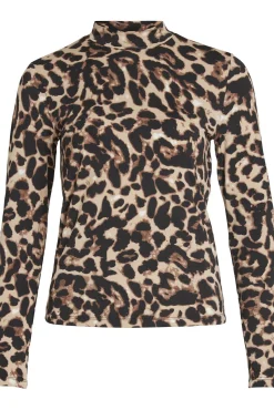 Top de manga comprida leopardo