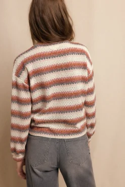Top estruturado multicolor