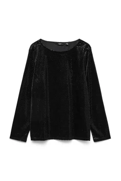 Top plus size com detalhes brilhantes