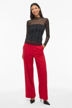 Top transparente com glitter