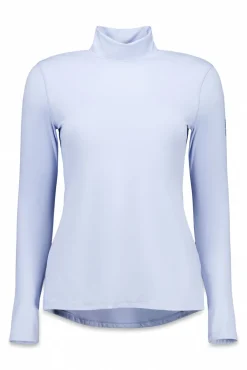 T-shirt azul bebê de manga comprida