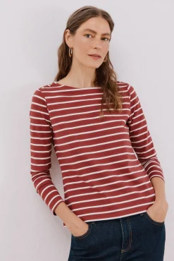 T-shirt barco botões