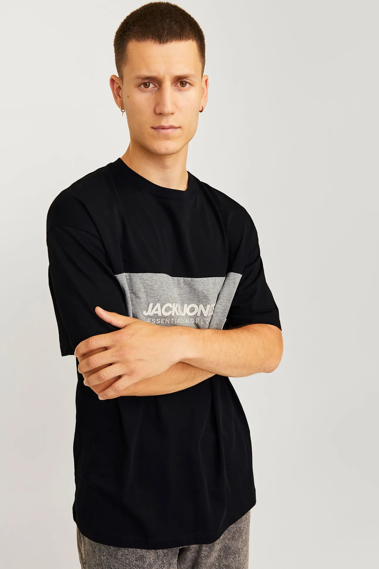 T-shirt bicolor logo frontal