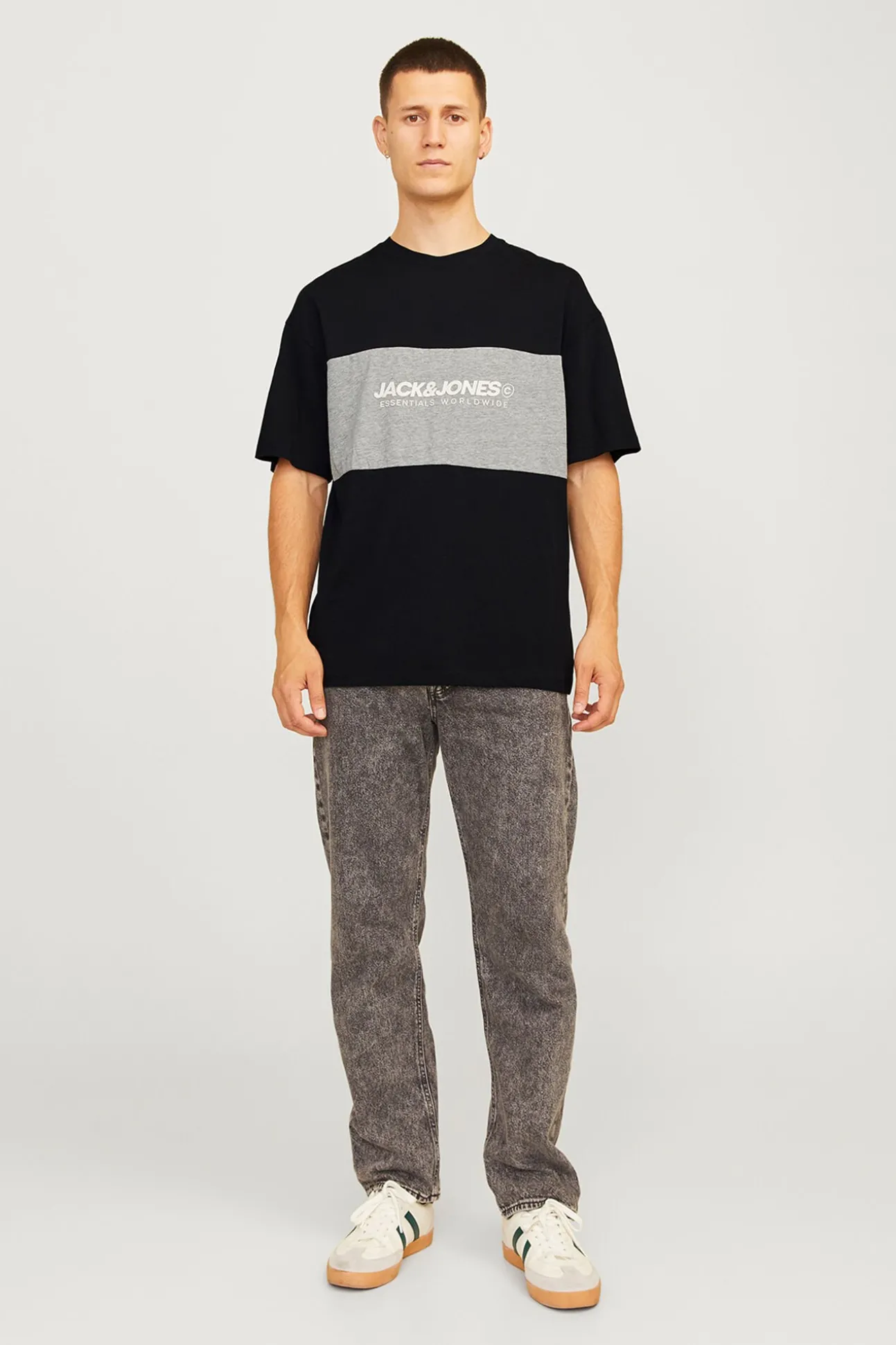 T-shirt bicolor logo frontal