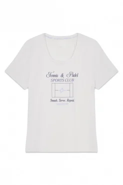 T-shirt branca de manga curta