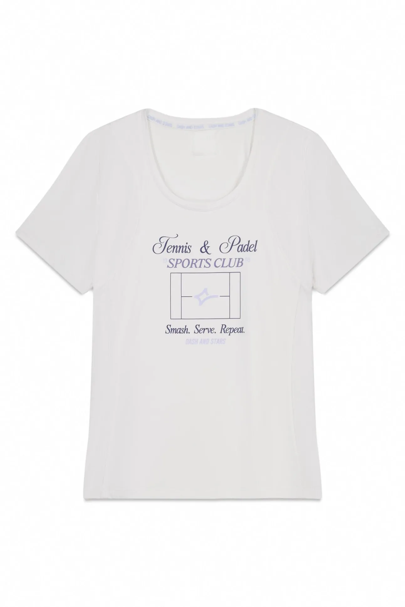 T-shirt branca de manga curta
