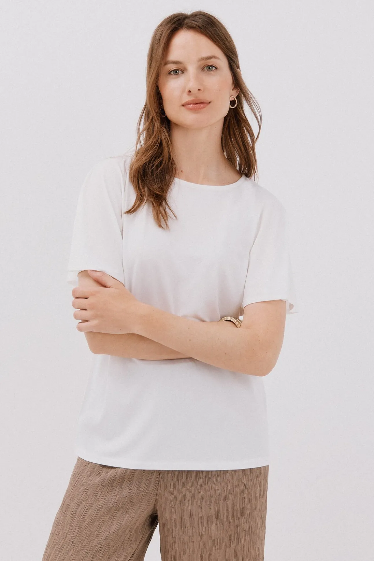 T-shirt básica fluida