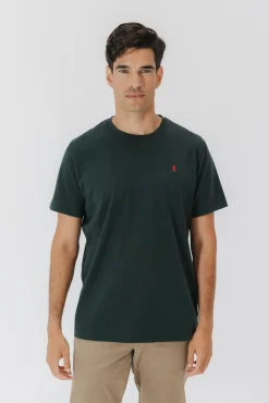 T-shirt com logo bordado