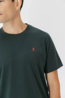 T-shirt com logo bordado