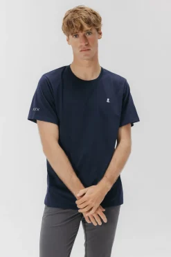 T-shirt com logo bordado