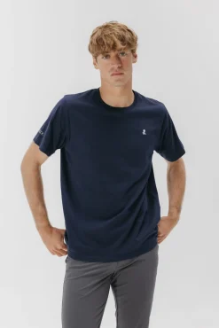 T-shirt com logo bordado