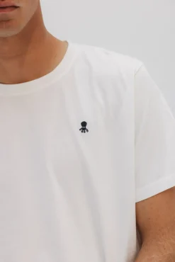 T-shirt com logo bordado