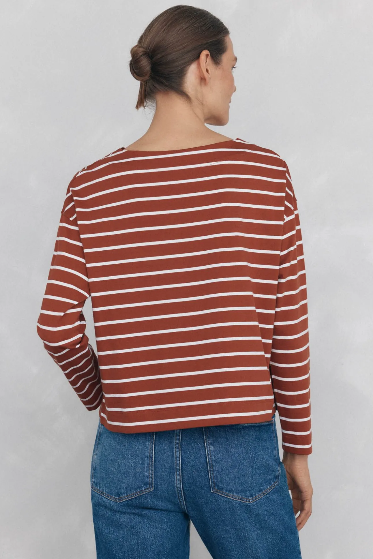 T-shirt de marinheiro de algodão espanhol