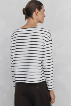 T-shirt de marinheiro de algodão espanhol
