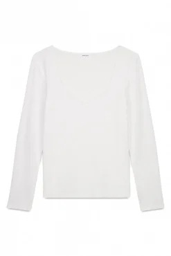 T-shirt malha de malha super macia