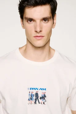 T-shirt manga em colaboração com a PANAM