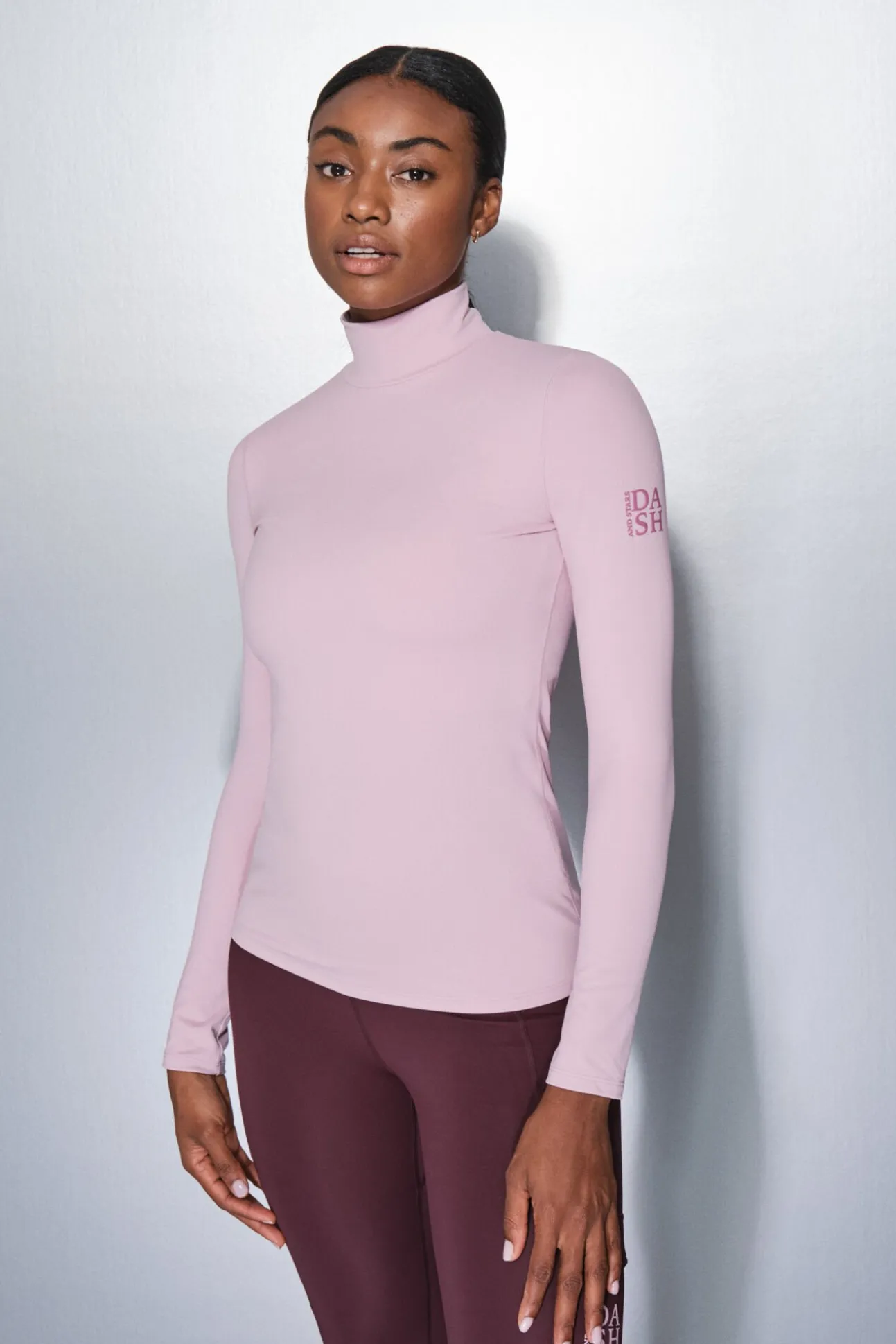 T-shirt manga rosa chiclete