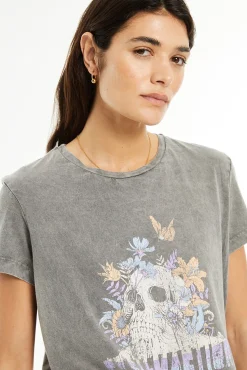 T-shirt posicional de caveira