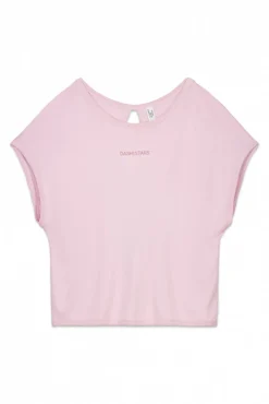 T-shirt rosa de tecido extrassuave