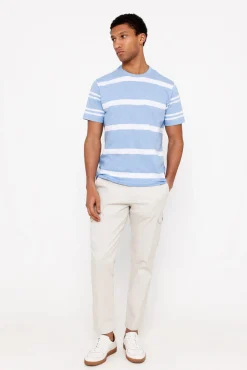 T-shirt às riscas