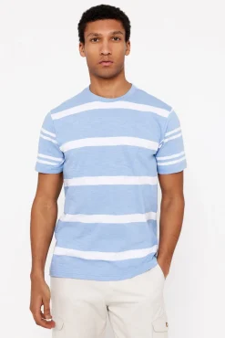T-shirt às riscas