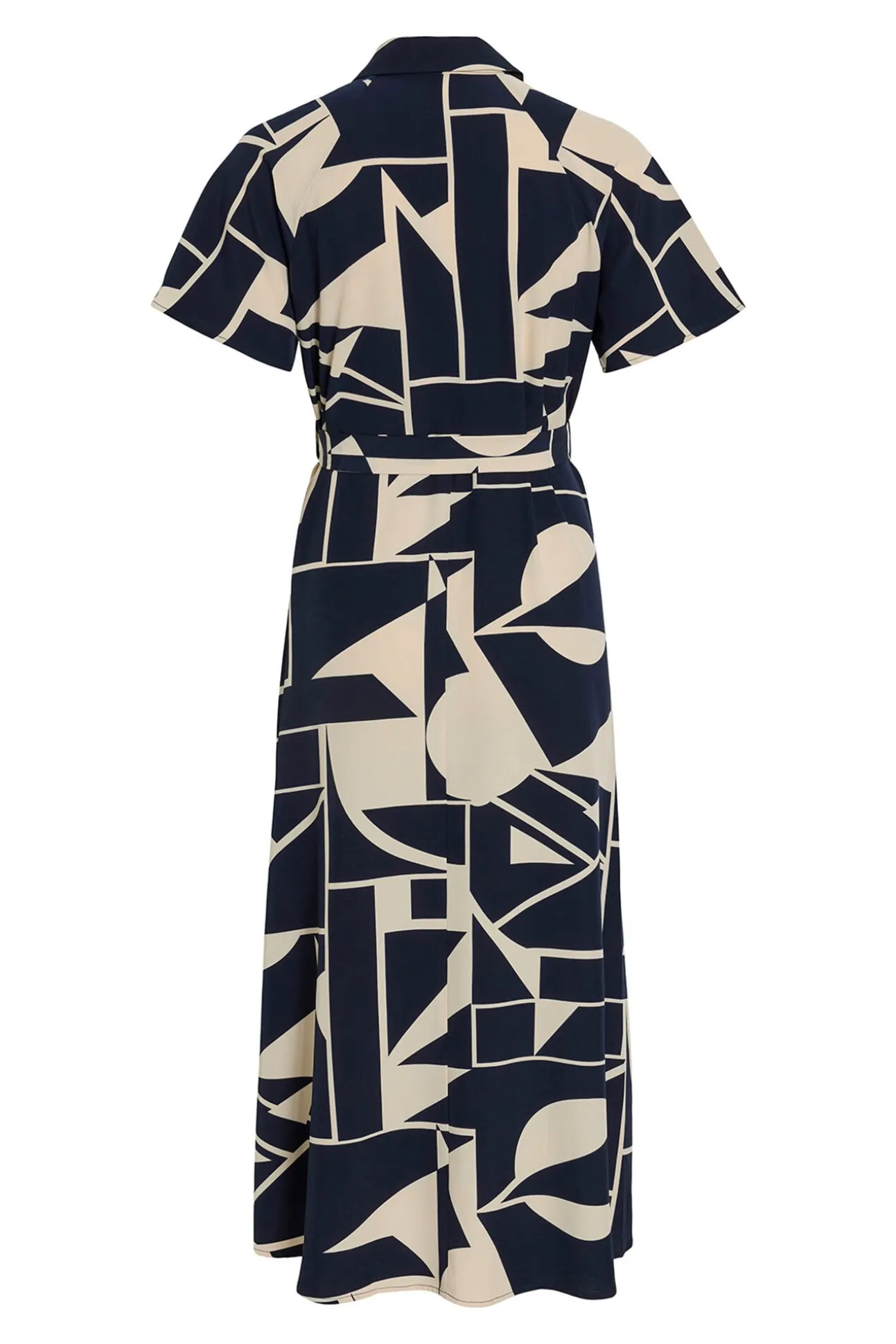 Vestido camisa midi com nó