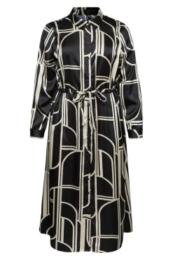 Vestido camisa midi plus size