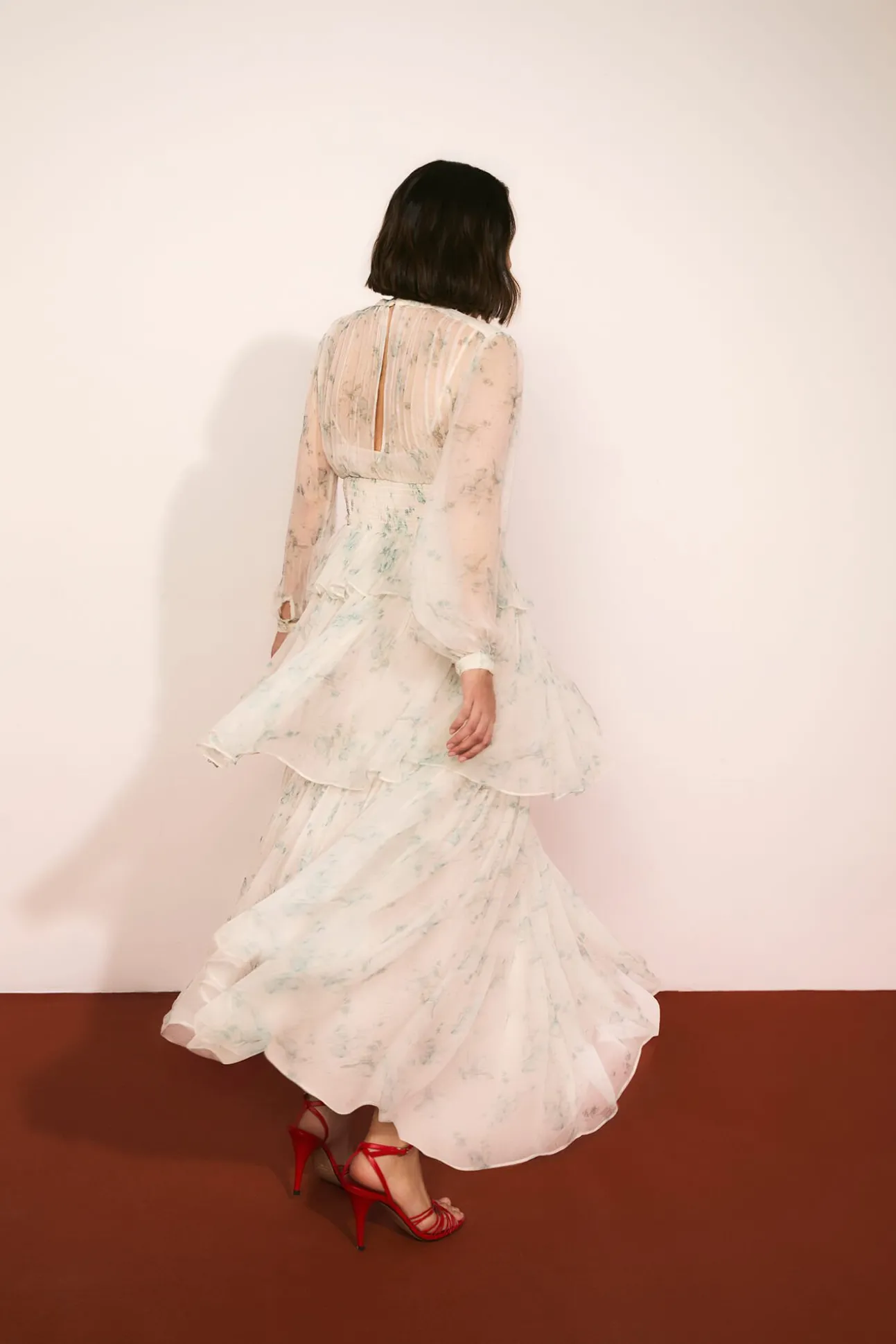Vestido com babados