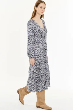 Vestido com estampa animal