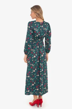 Vestido com estampado asiática