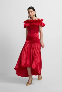 Vestido com folho da coleção Event