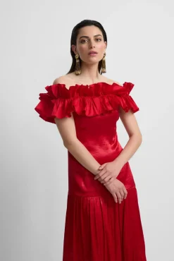 Vestido com folho da coleção Event