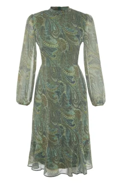Vestido com folhos