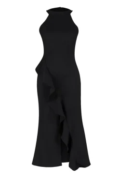 Vestido com folhos