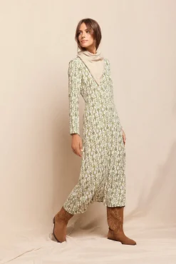 Vestido comprido estampado