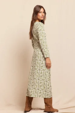 Vestido comprido estampado