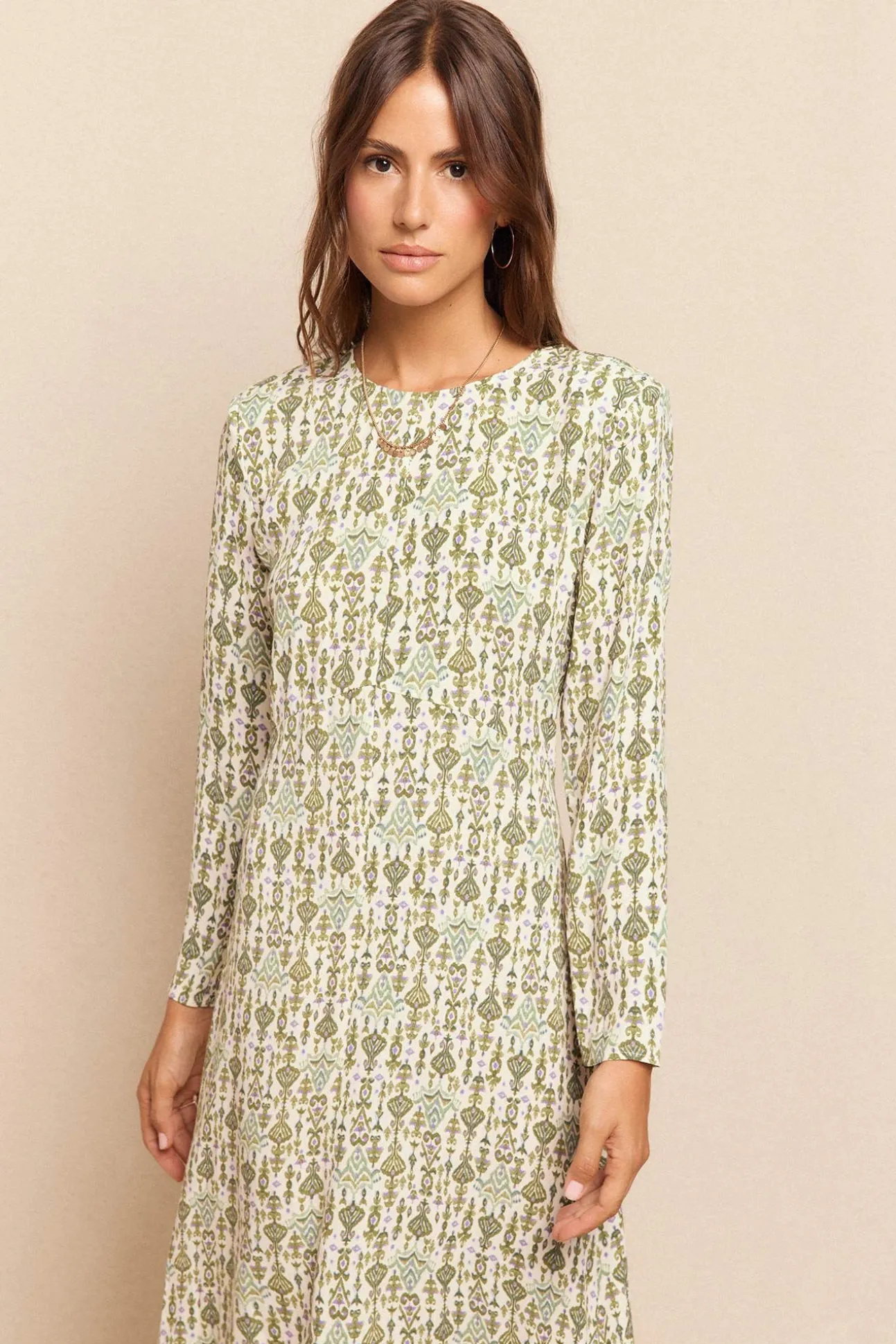 Vestido comprido estampado