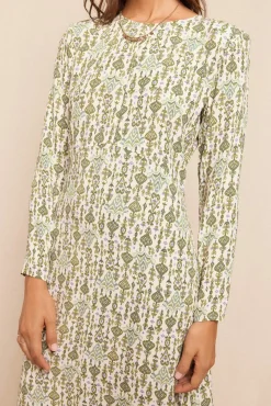 Vestido comprido estampado