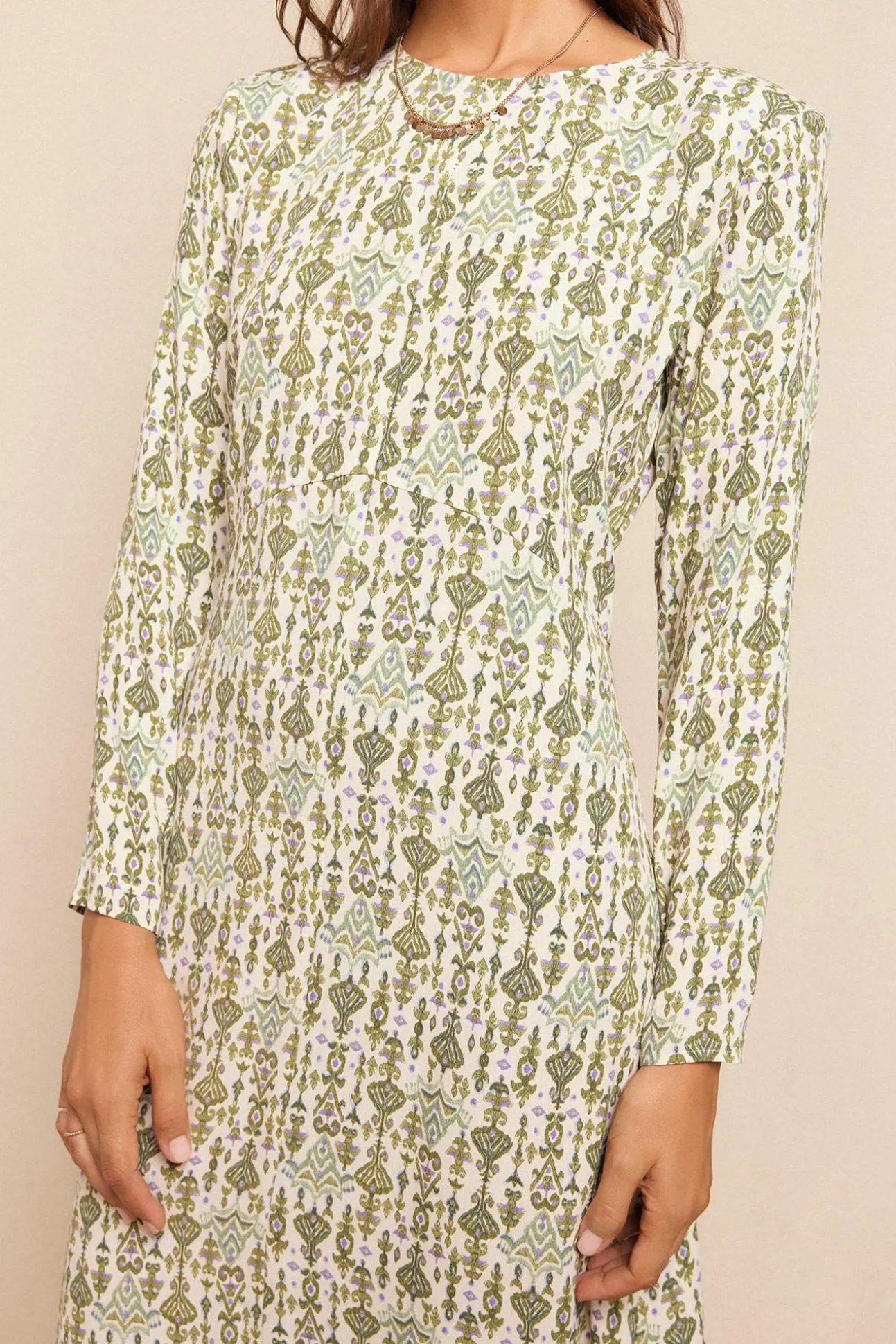 Vestido comprido estampado