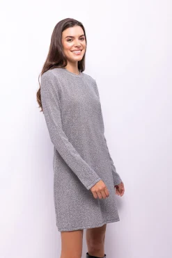 Vestido curto com glitter