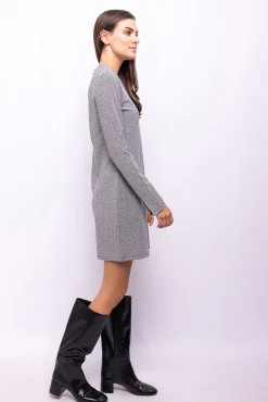 Vestido curto com glitter