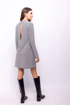 Vestido curto com glitter