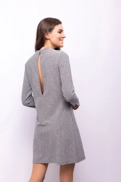 Vestido curto com glitter