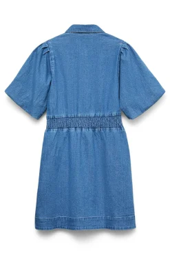 Vestido curto de algodão