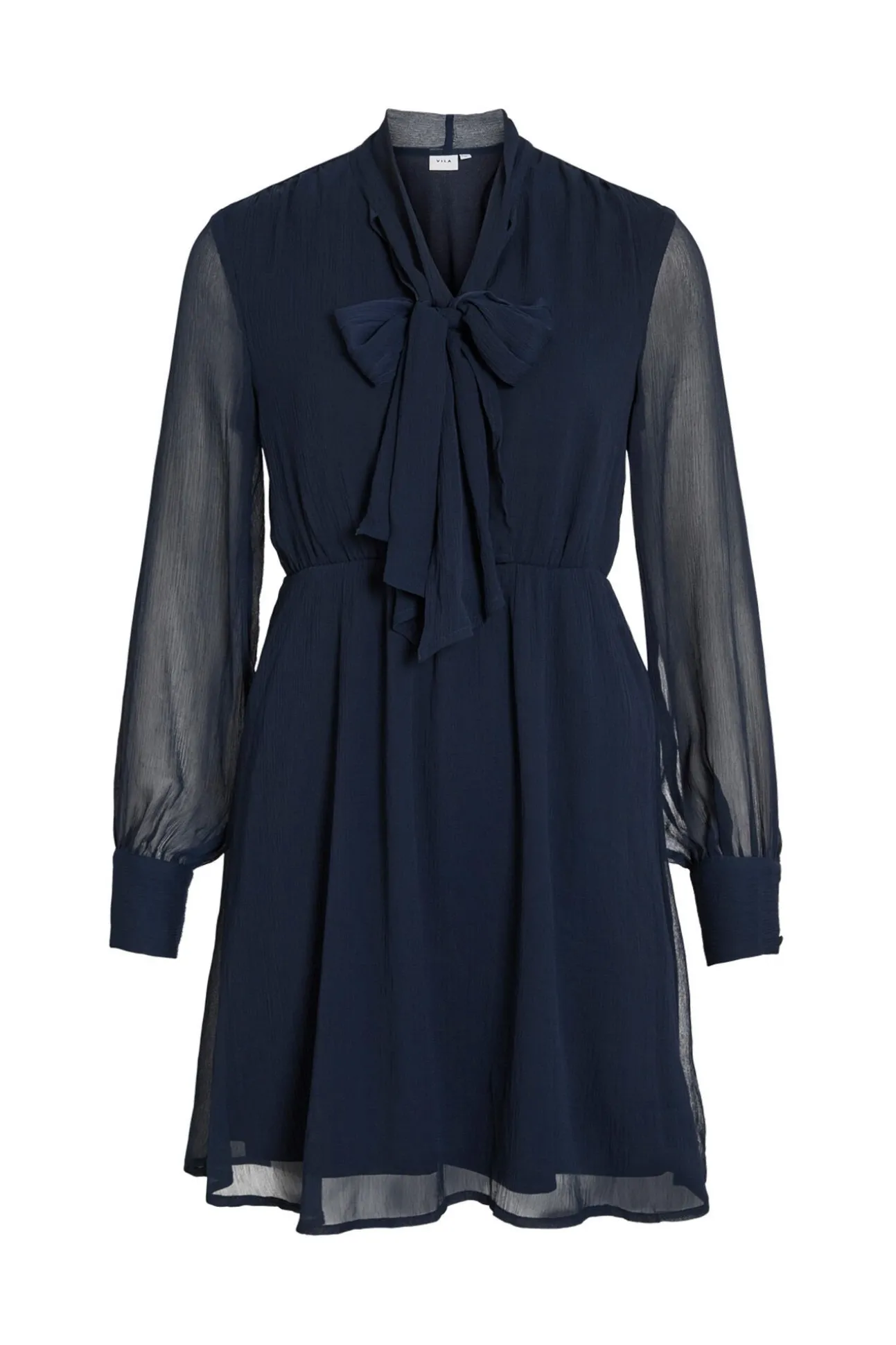 Vestido curto de chiffon