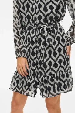 Vestido curto de gaze